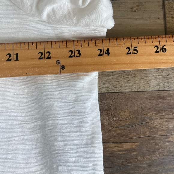 Chico's Lacy Crochet Short Sleeves Top Size 4 US XXL White Classic Minimalist - Picture 4 of 8